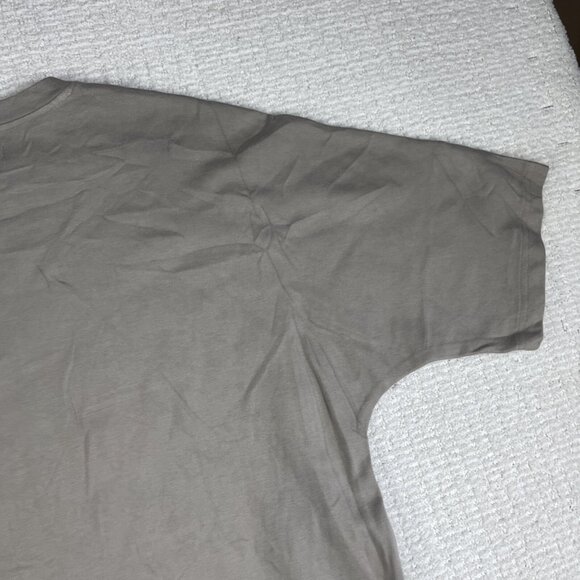 TEE LIBRARY Oversized T-Shirt Men M Made in Korea Grey ''Like The wind'' Graphic - Picture 13 of 15